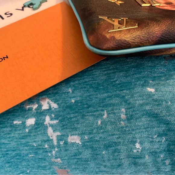 Louis Vuitton Jeff Koons Mona Lisa Da Vinci Pochette Clutch - Picture 8 of 10